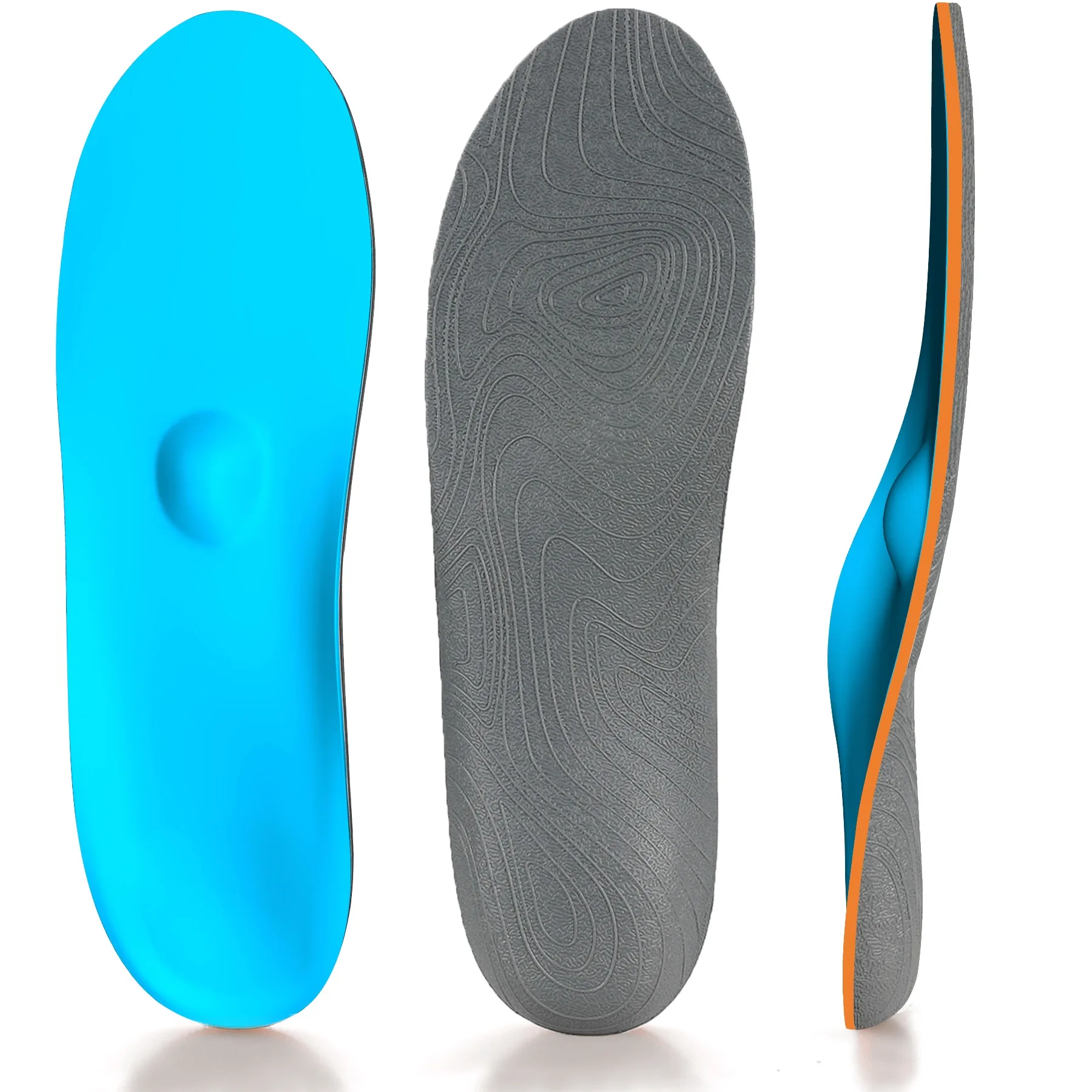 Orthopedic Insoles Shock Absorption Military Training Flat Arch Insole Men Woman Shoes