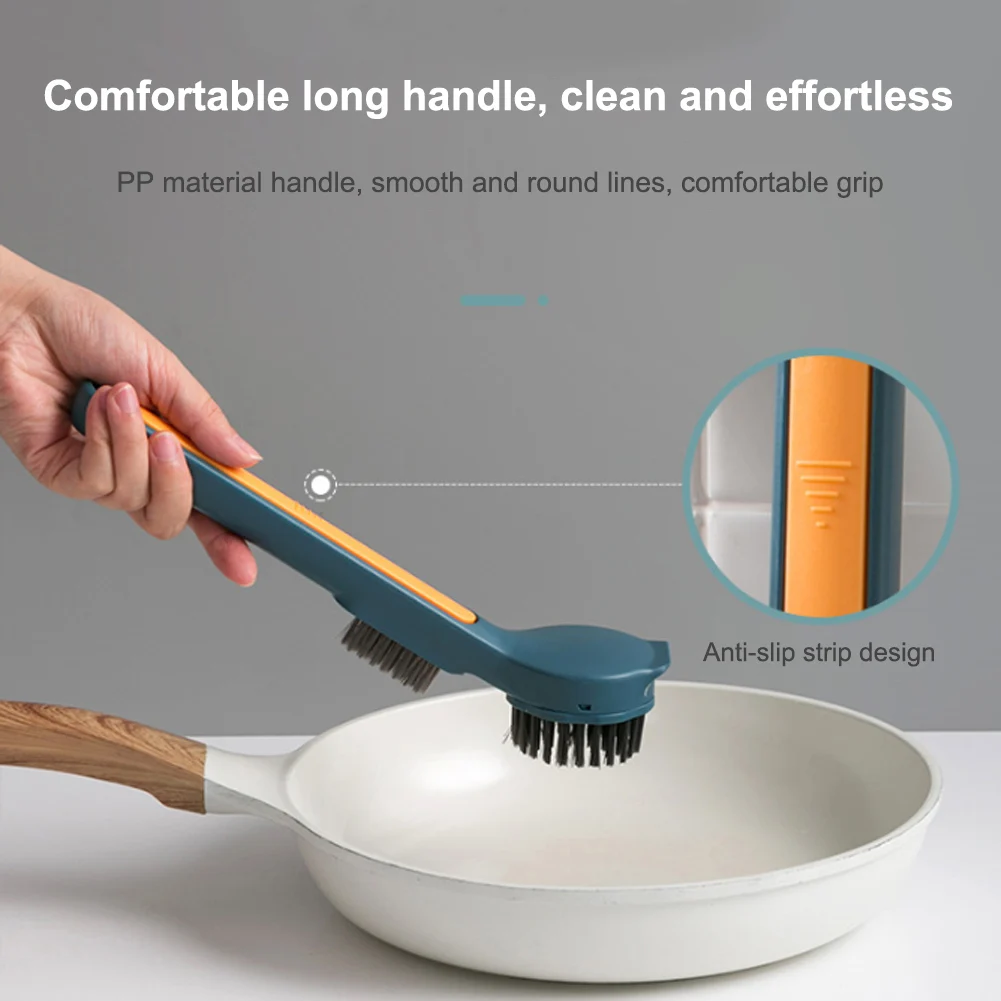 

Pans Pots Brushes Artifact Household Cup Brush Kitchen Washing Brush Non-Stick Kitchen Dish Brush with Slip-resistance Handle