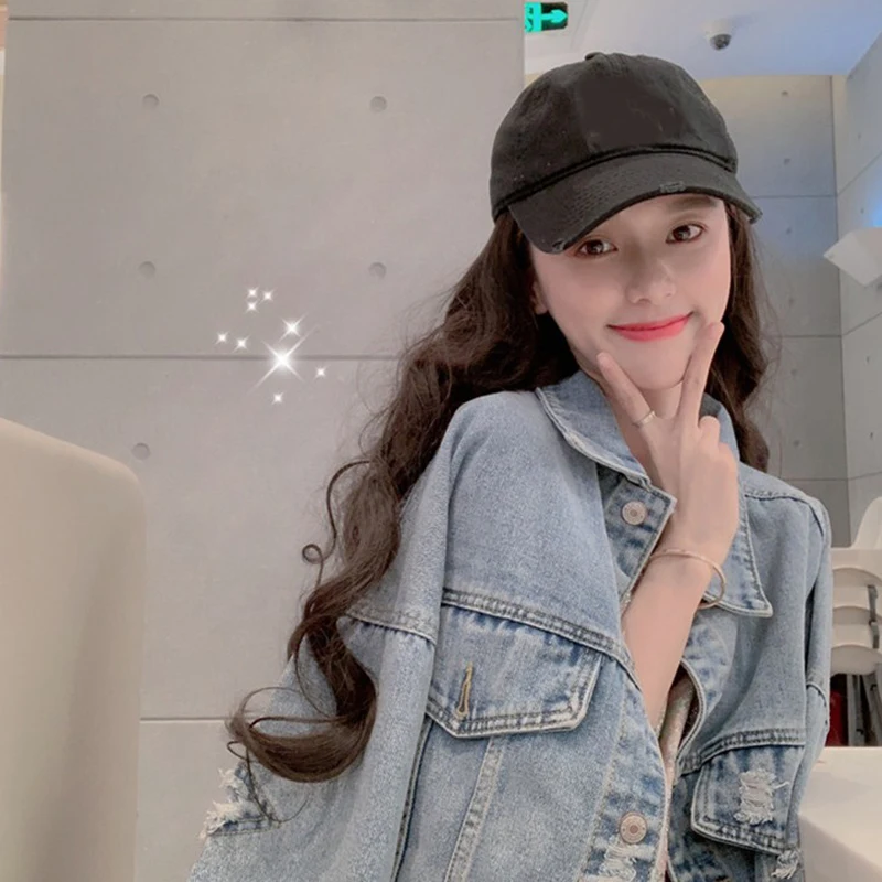 Женский рваный джинсовый пиджак Gang Feng свободный в стиле Харадзюку ретро женская