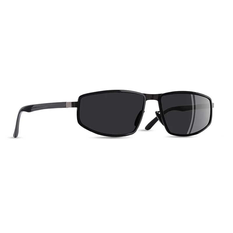 C1Bright black AOFLY, фирменный дизайн, поляризационные солнцезащитные очки для мужчин, Ретро стиль, для вождения, мужские солнцезащитные очки, Ретро стиль, очки, Прямоугольная оправа, zonnebril dames UV400 - Цвет линз: C1Bright black