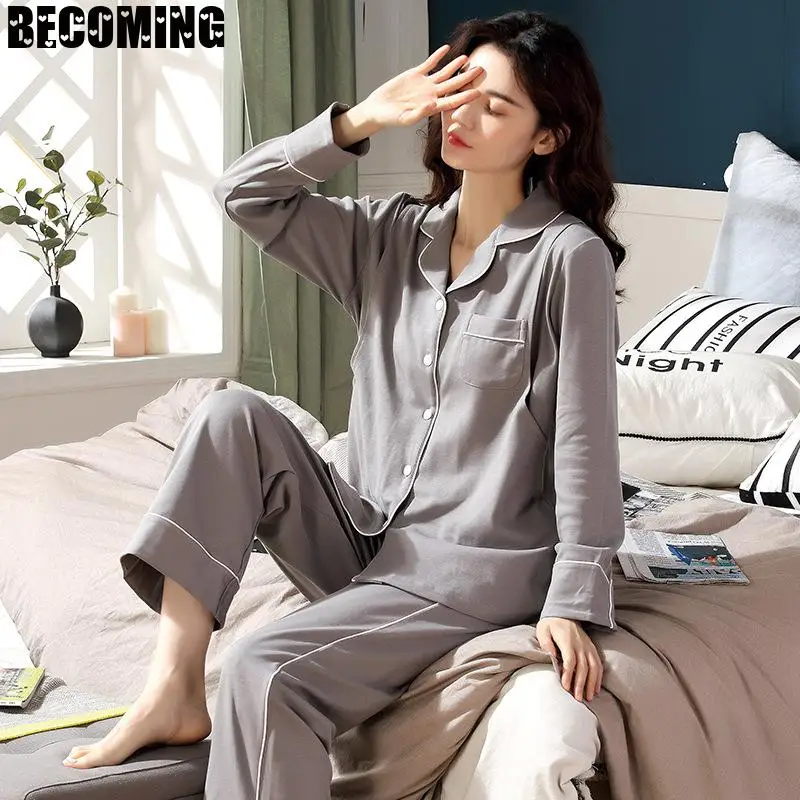 Осенняя Пижама для беременных пижама грудного вскармливания женщин кормящих