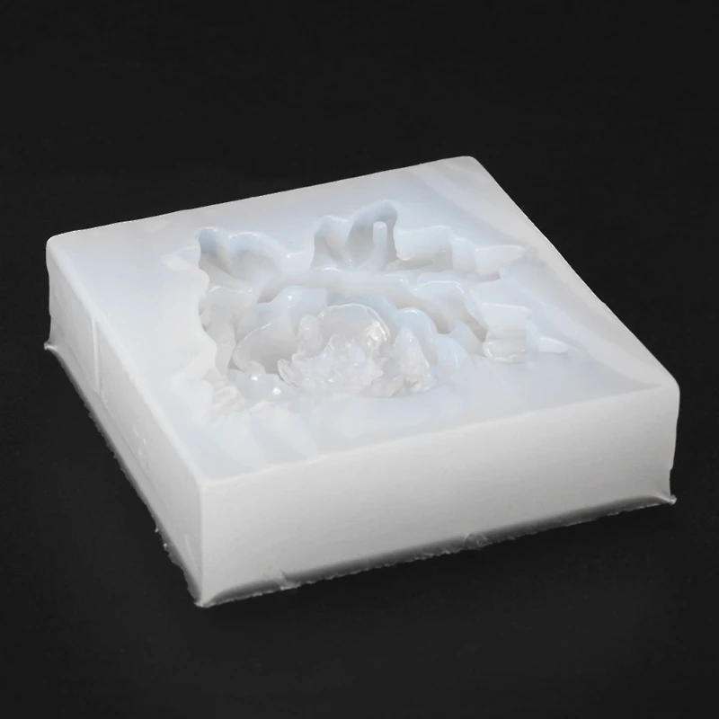 

69HB Silicone Mold Flower Rose Mirror Craft DIY Jewelry Cake Decor Making Epoxy Resin