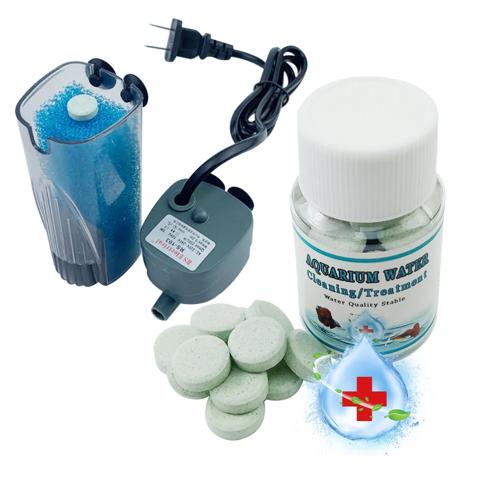Очиститель для аквариума таблетки очистки воды удаление загрязнений смягчение