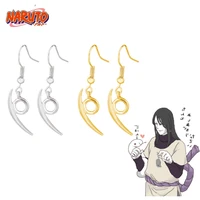 rj anime ninja orochimaru cosplay earrings konoha logo kunai shuriken dart earrings for women men jewelry gift