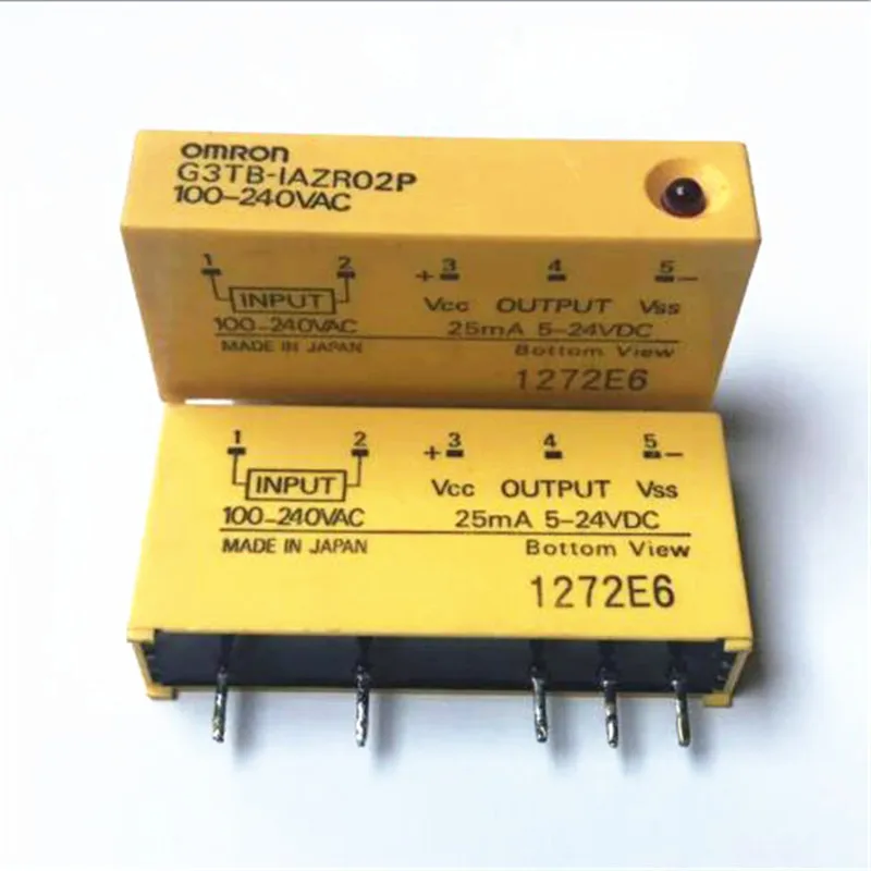 

Solid state 5V 24V relay G3TB-IAZR02P G3TBIAZR02P 5VDC-24VDC 100VAC-240VAC 25mA 5PIN