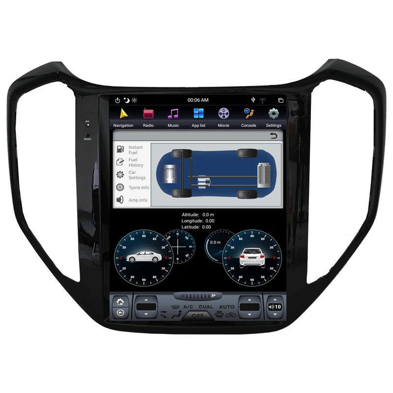 

Android 9.0 Tesla Vertical Screen car Player GPS Navigation For Changan CX70 2016 + Audio Player 12.1 inch