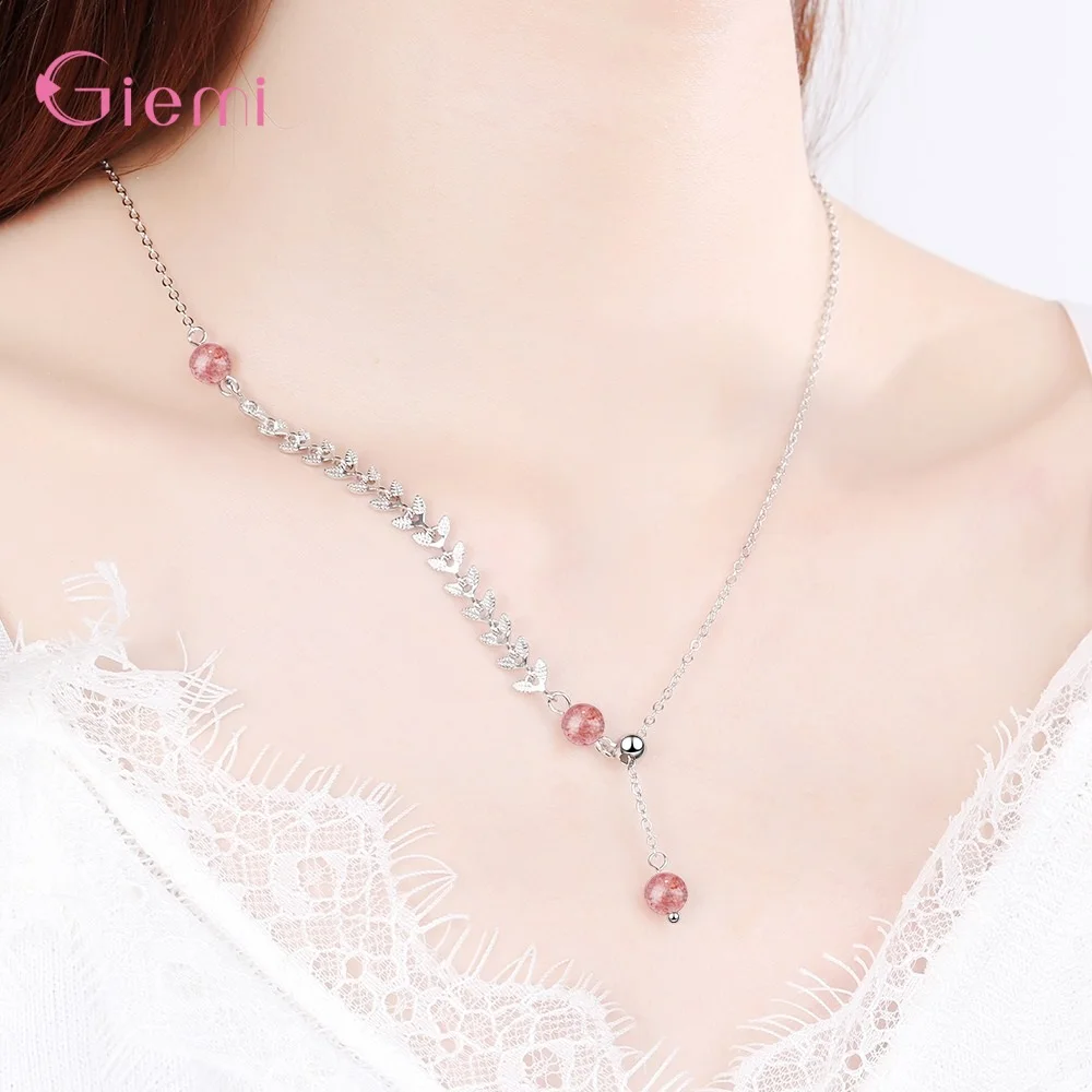 

New Arrivals Real 925 Sterling Silver Lovely Shinny Moonlight Stone Pendants Necklace for Women Fine Jewelry Accessory