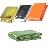 4 pcs emergency mylar thermal blankets emergency shelter designed for nasa outdoors hiking survival kit marathons or first aid