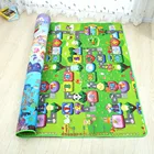 Детский коврик, развивающий, для игр с изображениями животных, толщина-0,5 см