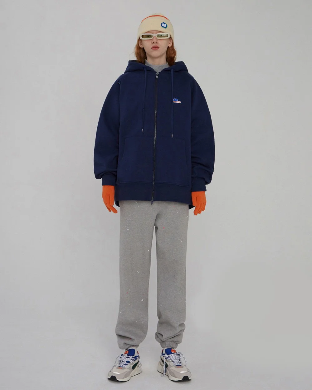 

Женская толстовка с капюшоном на молнии, свободного покроя