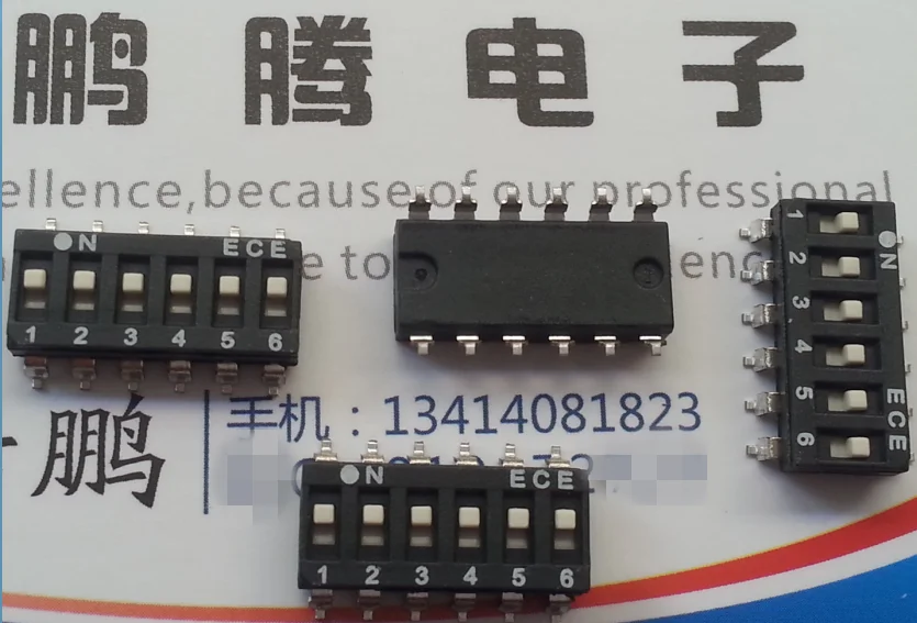 5 шт./лот оригинальный тайваньский ECE ESD106EZ патч 6-bit код набора переключатель