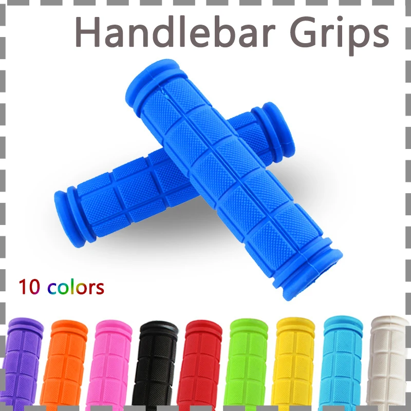 

1Pair Handlebar Grips BMX MTB Cycling Mountain Bicycle Scooter Bike Handle Bar Rubber Soft Durable Non-slip End Grip Fixed Part