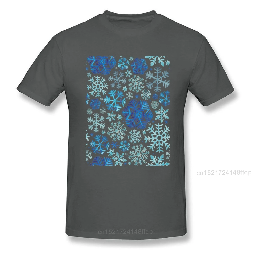 2018 мужские футболки топы со снежинками футболка с принтом летняя рождественский
