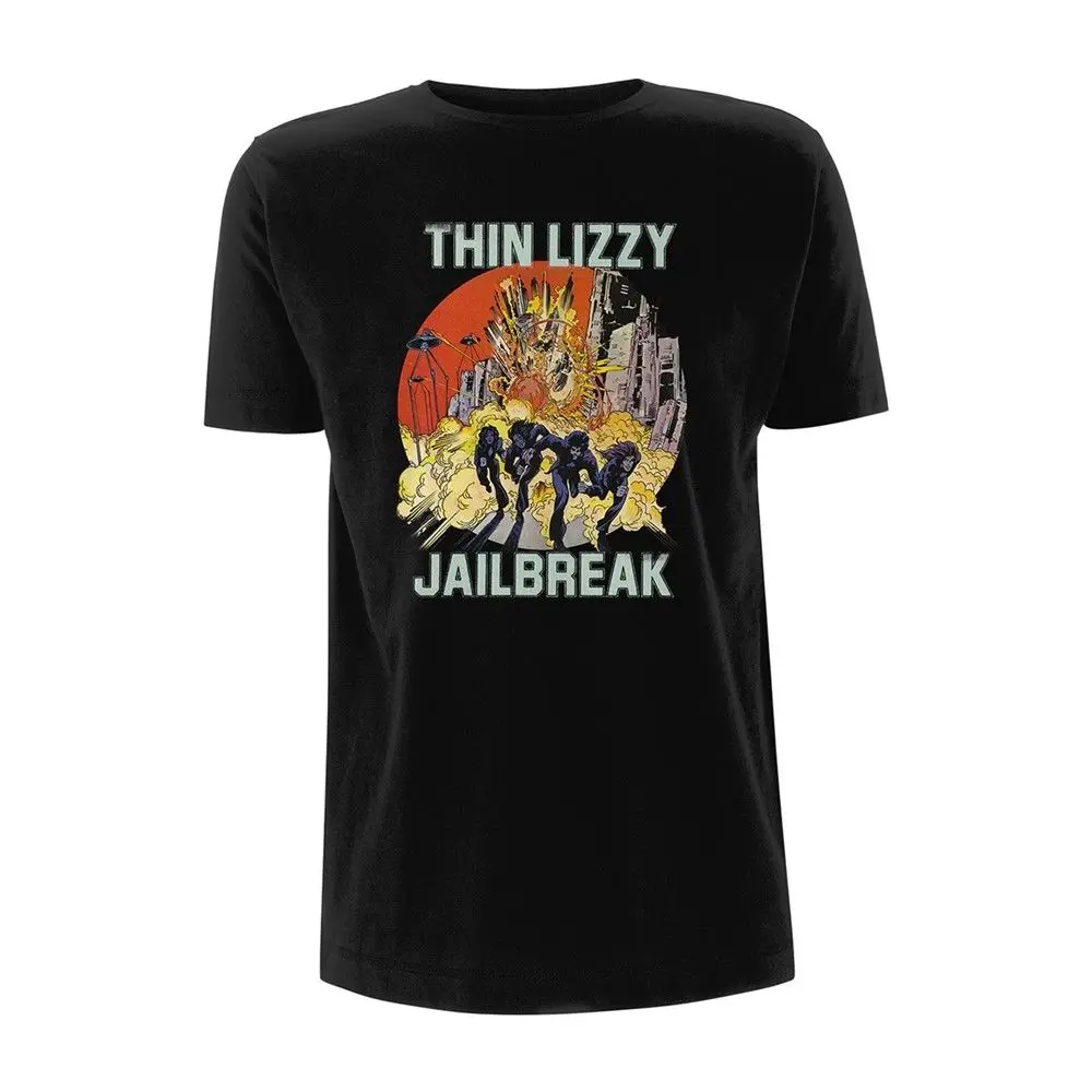 Thin Lizzy Фил Lynott джейлбрейк Мальчики возвращаются offiziell футболка Herren 2019 Новая мода
