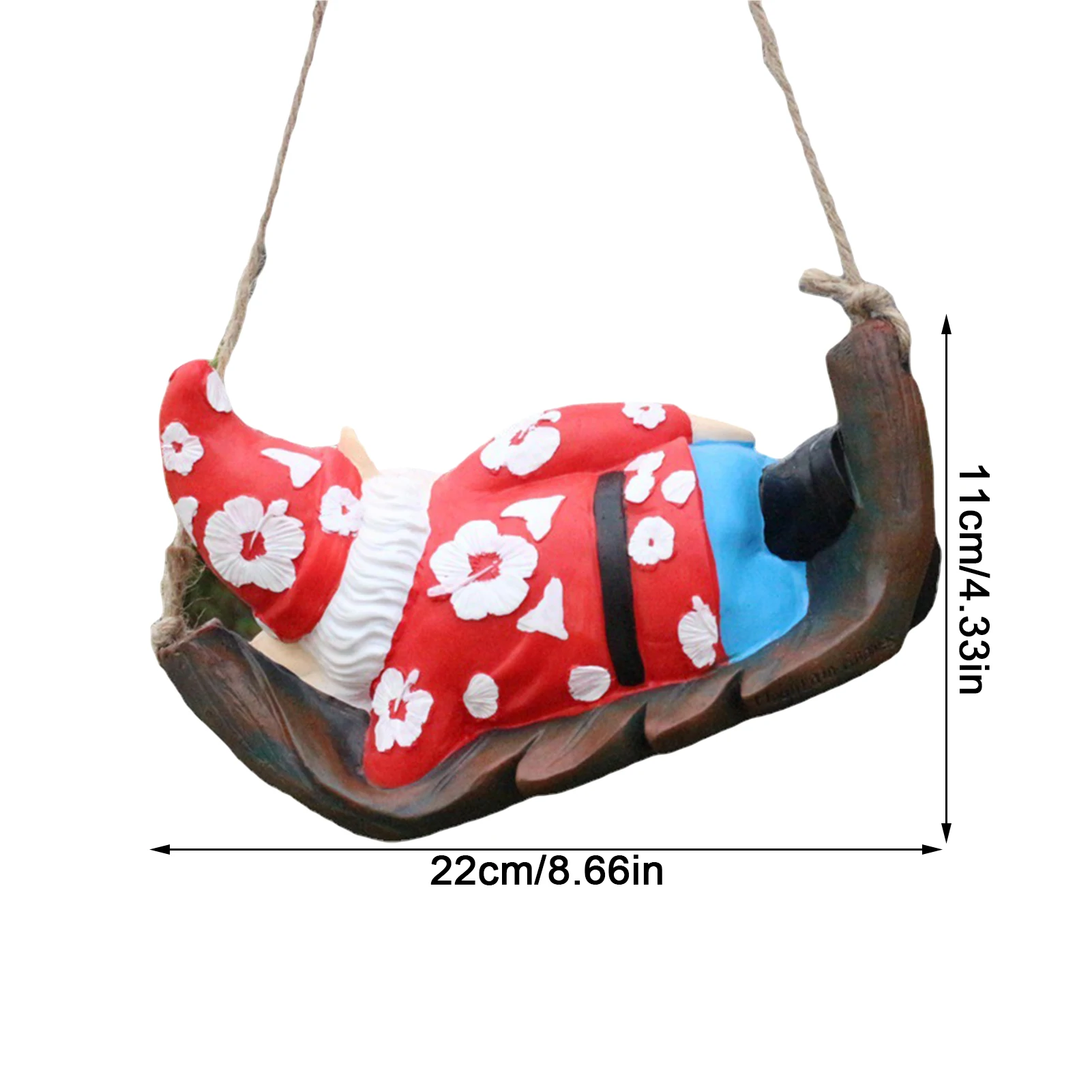 

ornaments pendant Christmas Gnome Lying down Resin Statue Christmas tree living room Garden Figurine Santa Claus decoration