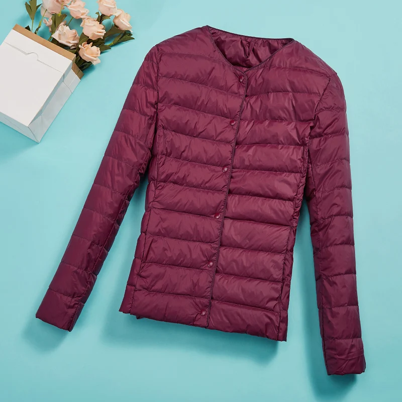 

2020 Winter Womens Down Jacket Ultra Light Duck Down Coat Short Autumn Warm Jacket Female Slim Short Jacket Plus Size 3XL 4XL