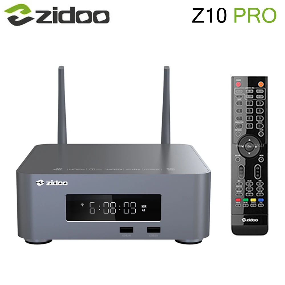 Смарт ТВ приставка Zidoo Z10 PRO Android 9 0 Поддержка Dolby Vision BD MV ISO 4K HDR Realtek RTD1619DR 2 Гб DDR4 32 | ТВ-приставки и медиаплееры -1005001407374876