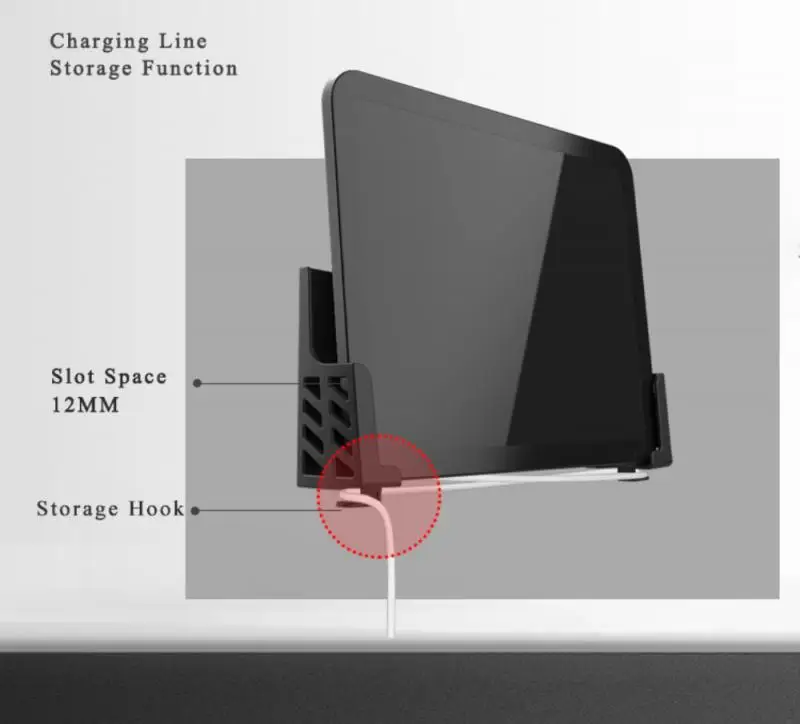 Универсальный держатель для планшетного ПК телефона настенный кронштейн с