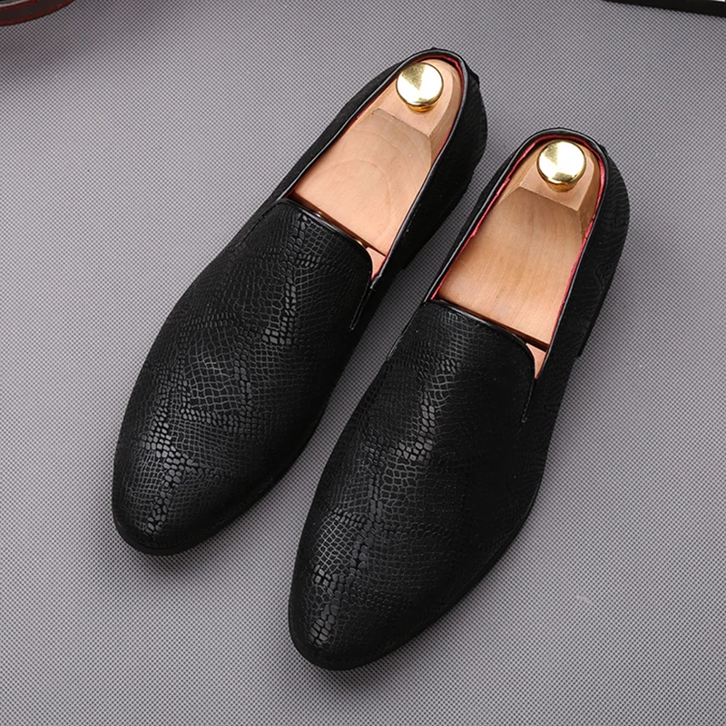 Мужские вечерние туфли в британском стиле для торжеств Обувь из коровьей кожи