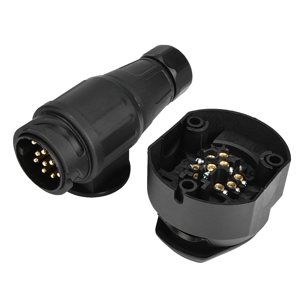 12 В 13-контактный разъем для прицепа штепсельная вилка металлические зажимы