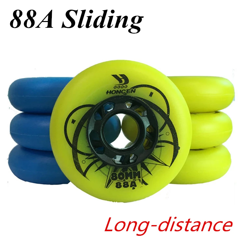 88A roller slide skating wheels for inline skates shoes SEBA High HV HL KSJ IGOR Powerslide Patines [72mm 76mm 80mm] | Спорт и