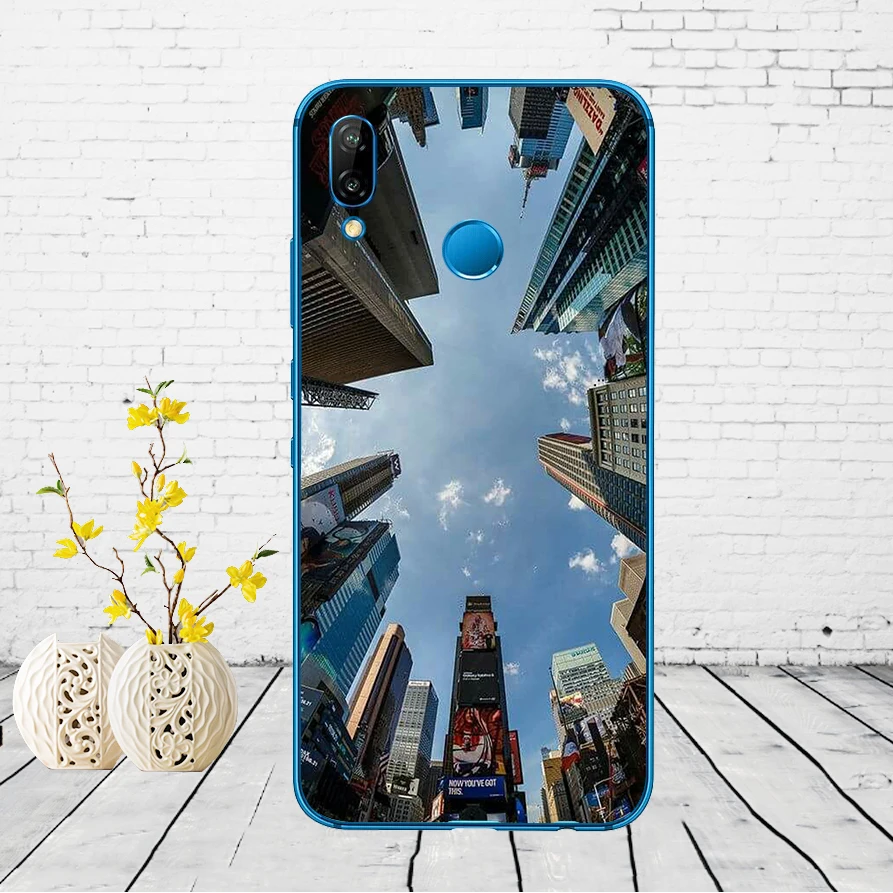 175DD New York City Soft Silicone Cover for Huawei P9 P10 P20 P30 Lite mate 10 20 PRO lite p smart 2019 case | Мобильные телефоны и