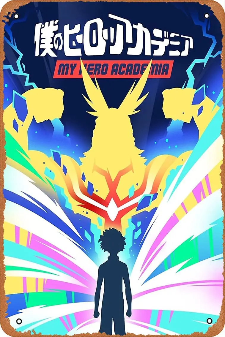 

Shvieiart 8 X 12 Metal Signs My Hero Academia/Boku no Hero Academia Vintage Look Metal Tin Poster