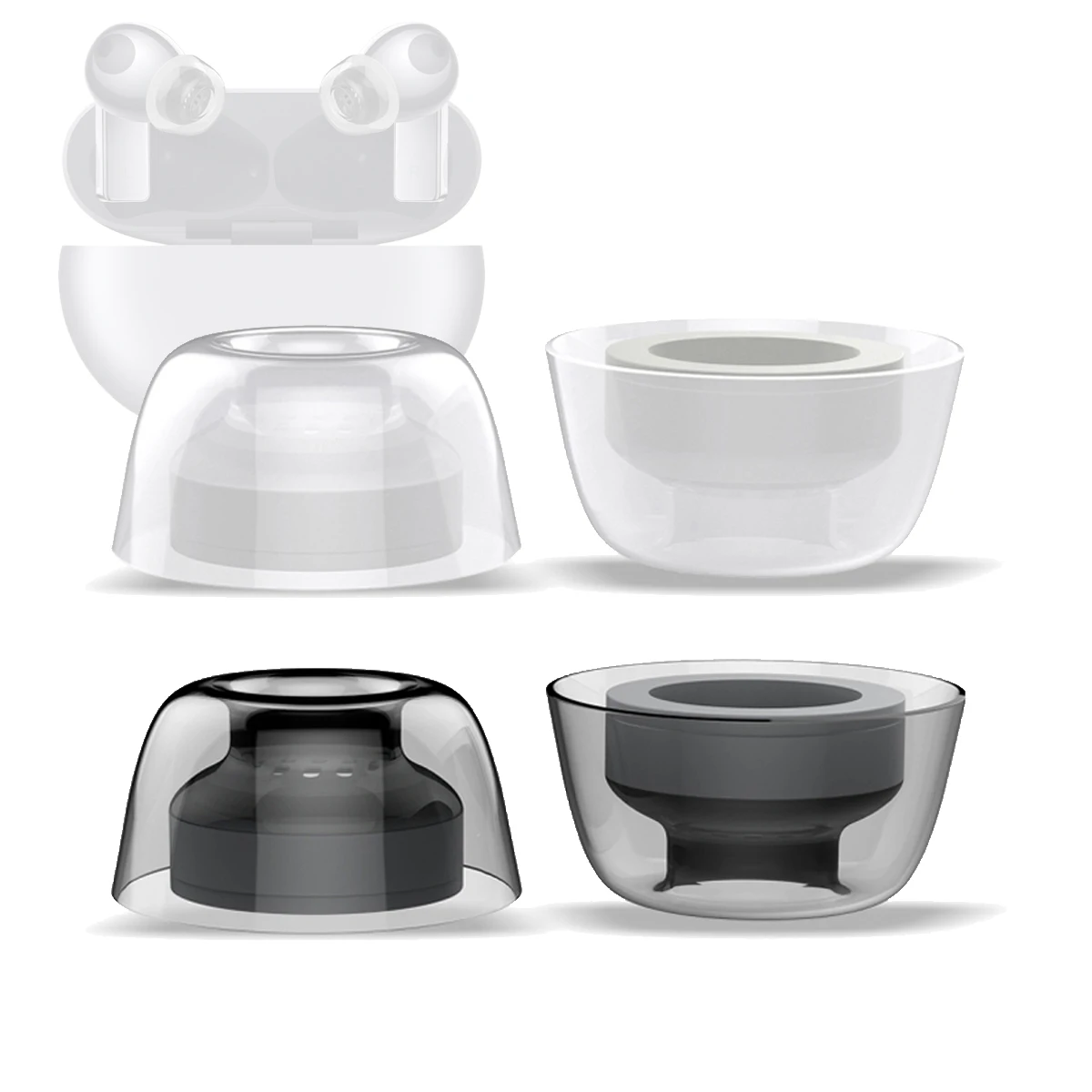 Латексные насадки для наушников HUAWEI Freebuds Pro 2, насадки для наушников True Wireless, насадки для VIVO TWS 2, противоскользящие, антиаллергенные, звукоизоляционные