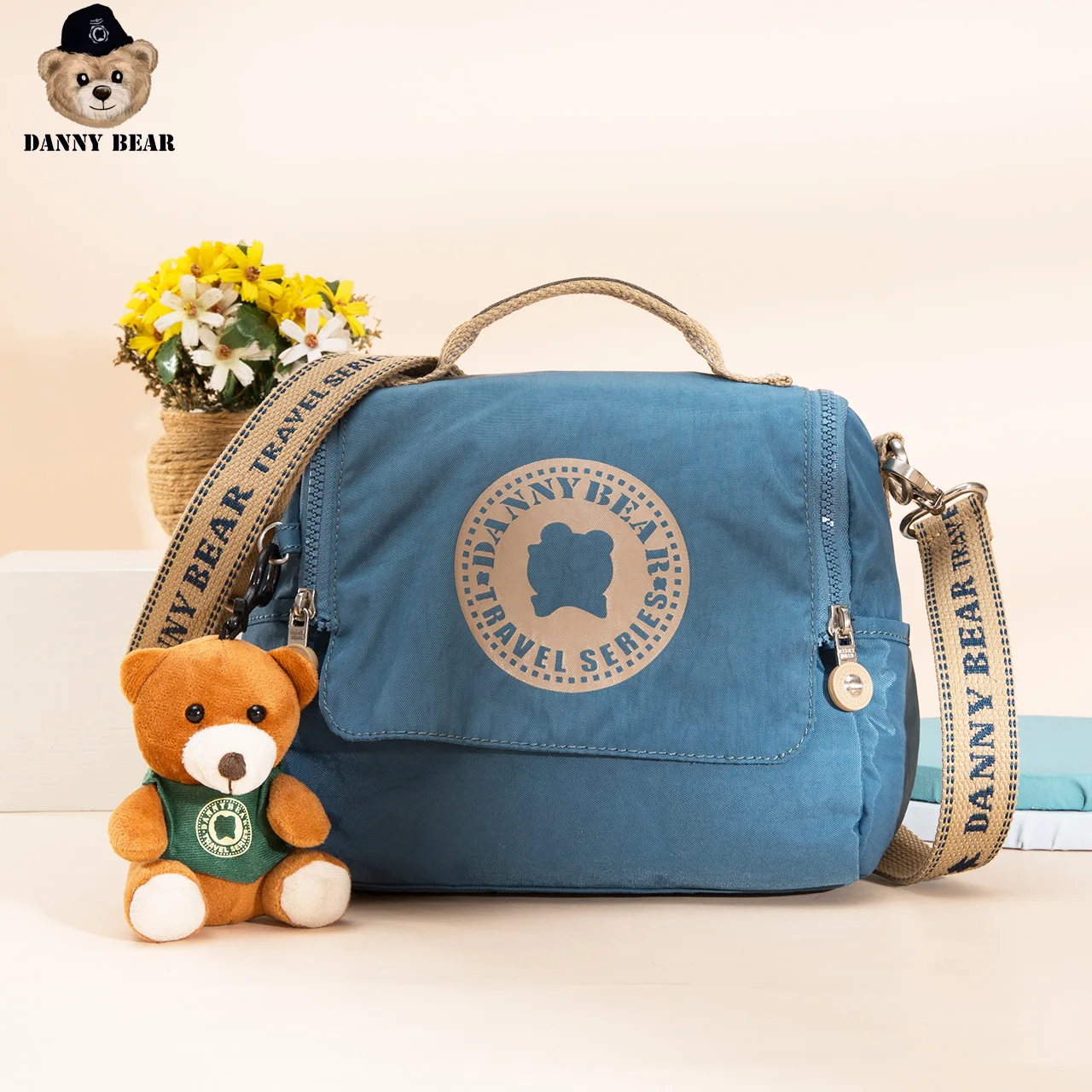 Модная однотонная сумка через плечо Дэнни медведь для женщин Повседневная