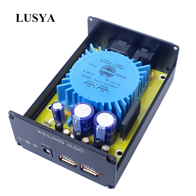 Lusya 5V USB HIFI Linear Power DC Regulator Supply 15W CAS XMOS Raspberry For Home Amplifier T0089 | Электроника