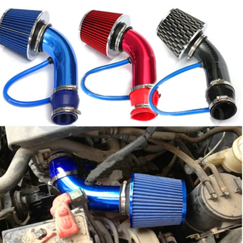 

Car Modification Large High Flow Air Filter Kit Mushroom Head Air Intake Auto Universal 3inch/76mm Aluminum Alloy Intake Pipe