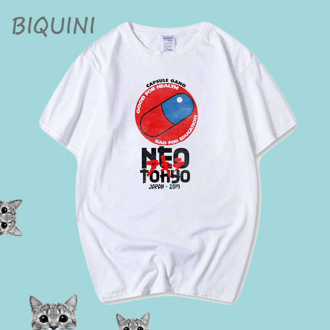 

Capsule Gang Print T-shirtNew Summer Streetwear Casual T Shirt Unisex Cotton Short Sleeves Tee Shirt Top