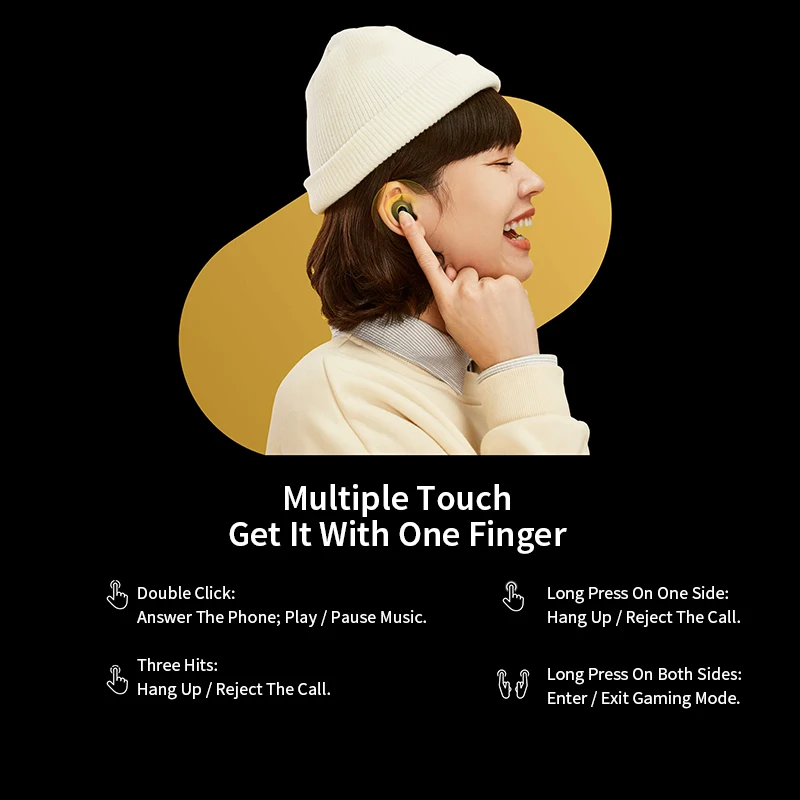 Новый Realme бутоны Q Беспроводной наушники Bluetooth вкладыши TWS с 400mA Батарея Зарядное
