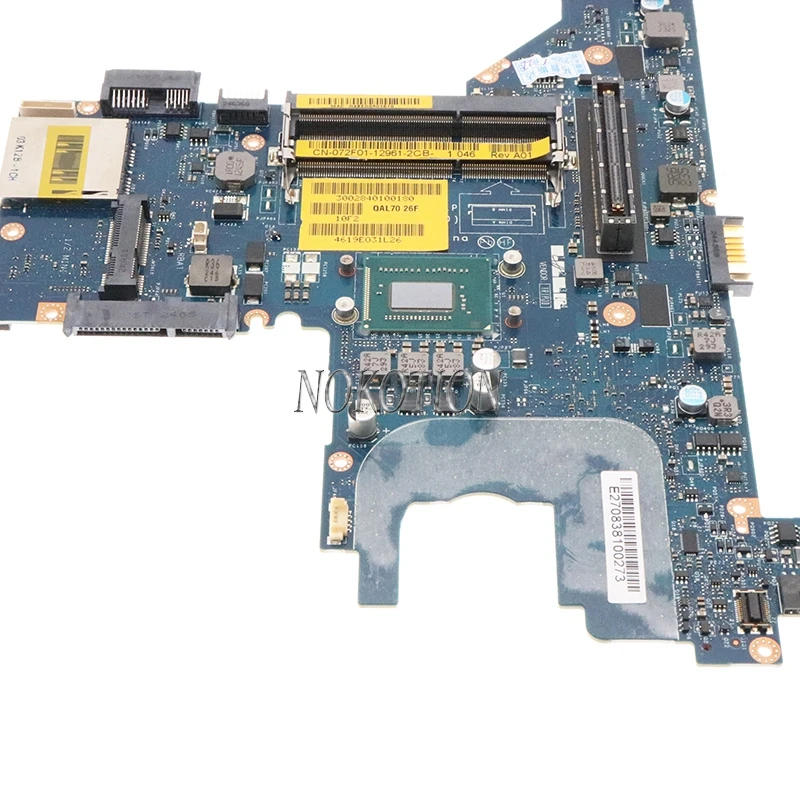 Nokotion CN-072F01 072F01 72F01 QAL70 LA-7741P материнская плата для ноутбука Dell Latitude E6330 E6430S i3-3110M CPU -