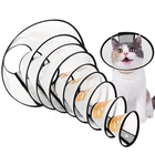 Белый прозрачный защитный чехол с изображением Элизабет для домашних животных, красивый чехол для шеи с кошкой, ошейник для щенка с кольцом против укусов, против укусовласкицарапин