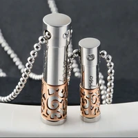 1 pc casual pendant necklace memorial urn perfume bottle jewelry stainless steel unisex exquisite gifts