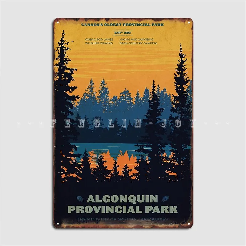 

Металлическая табличка в стиле парка альгонкина, фотообои для паба, фотообои с веселыми знаками, плакаты