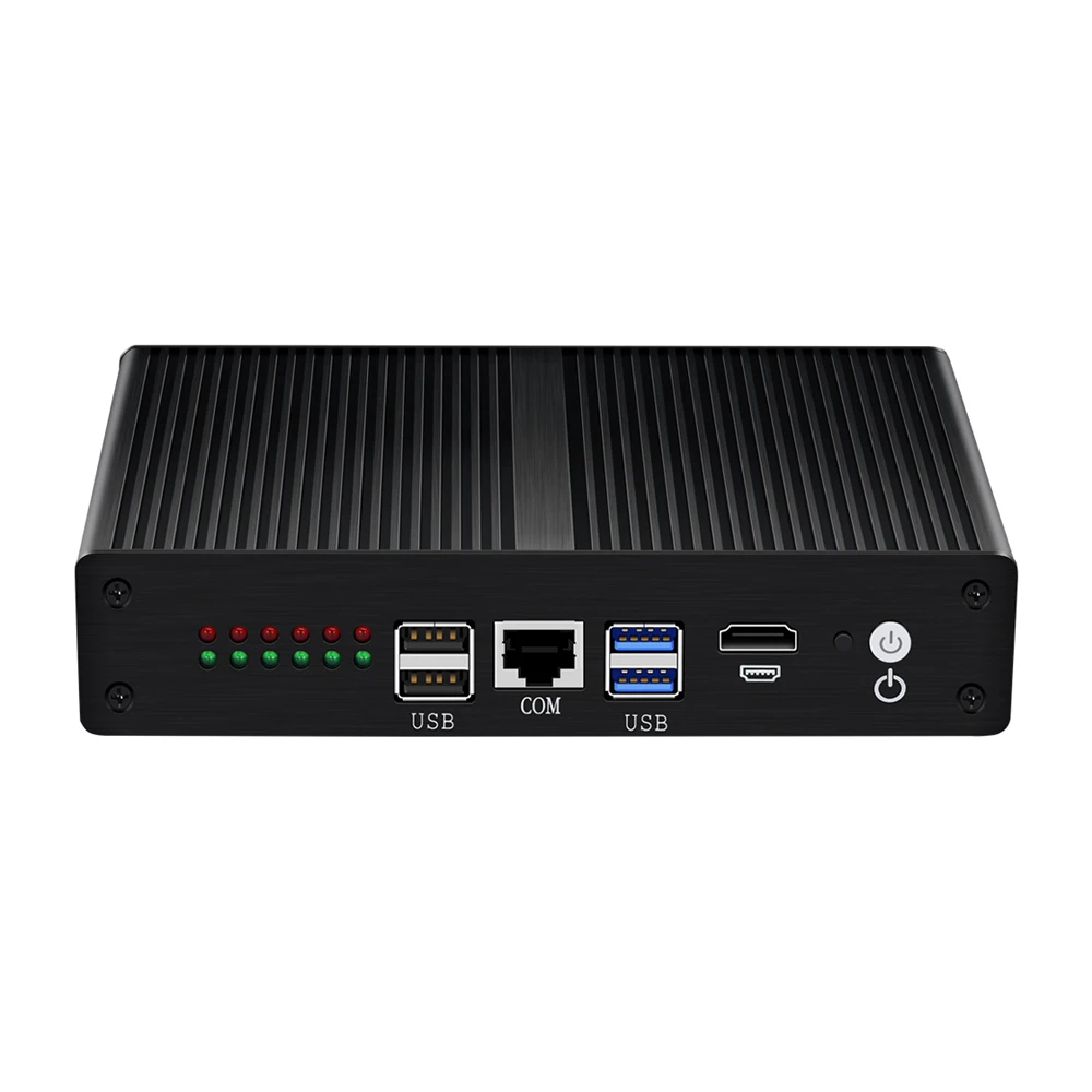 Брандмауэр маршрутизатор мини ПК Intel Core i3 4010U 5010U Celeron 2955U 6 LAN Intel ie11at Gigabit Ethernet безвентиляторный HDMI WiFi 4G LTE