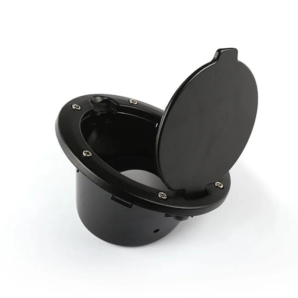 

Black Fuel Filler Door Cover Gas Tank Cap 4-Door 2-Door for 2007-2016 Jeep Wrangler JK & Unitmited