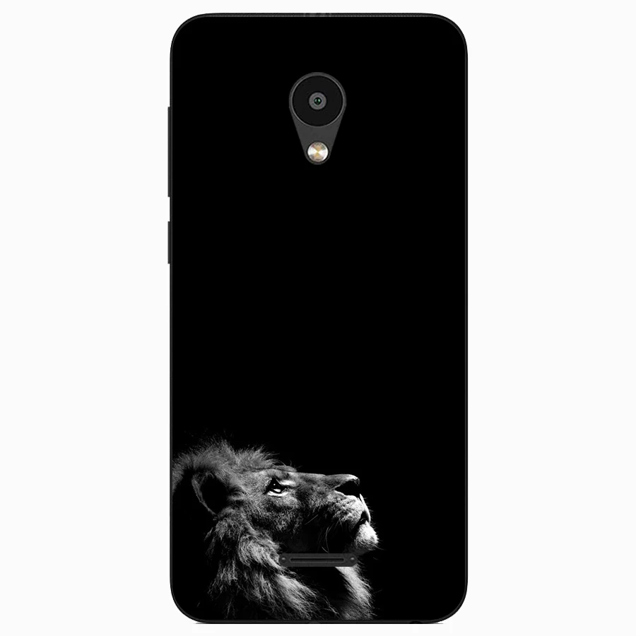 Чехол-накладка для Meizu C9 силиконовый с рисунком волка | Мобильные телефоны и