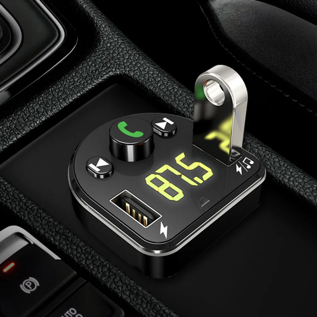 Handsfree беспроводной Bluetooth fm-передатчик lcd MP3-плеер USB зарядное устройство Aux
