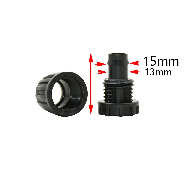 16 мм PE труба тройник заглушка под углом разъемы замковые гайки 1/2 дюйма ремонт