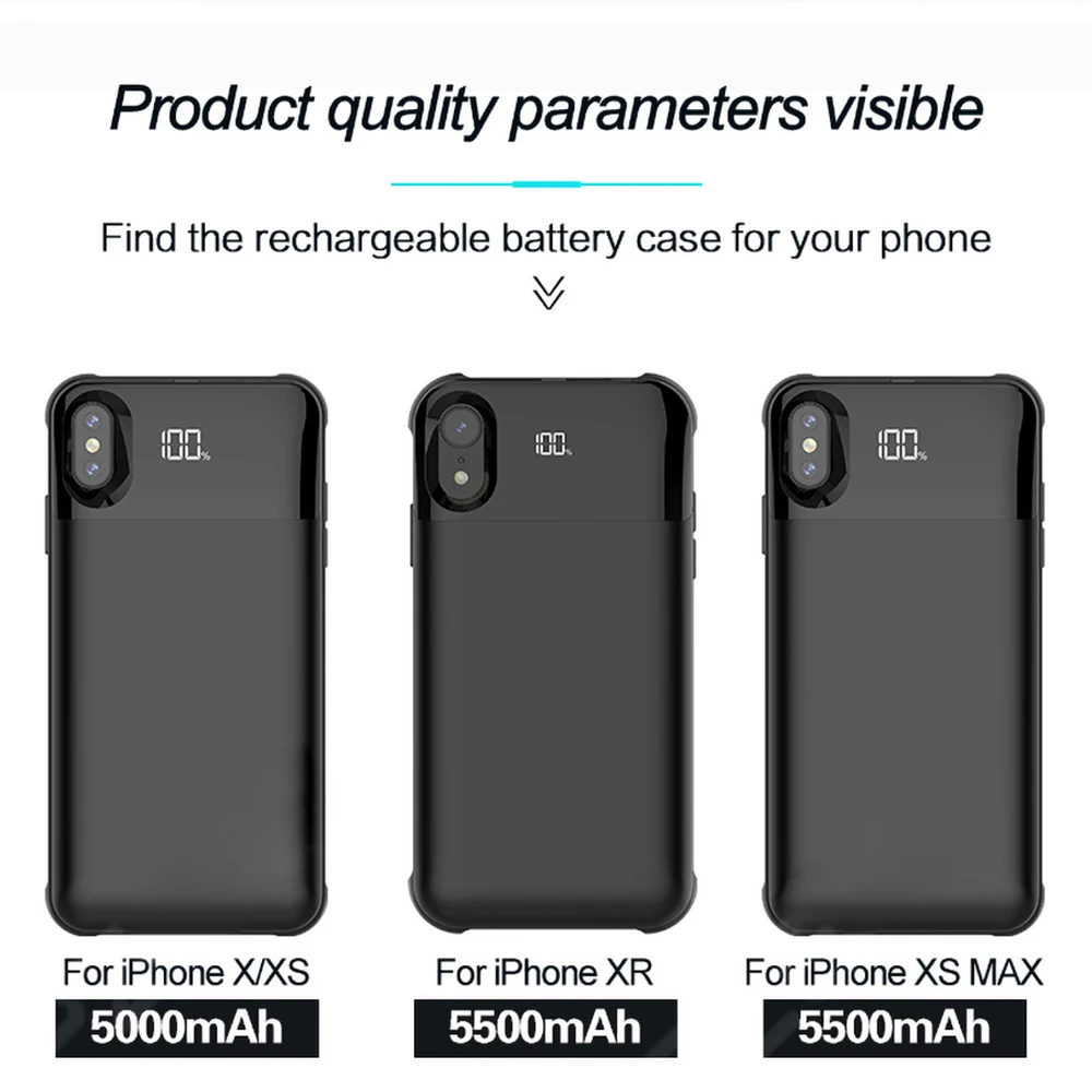 Чехол для зарядного устройства iPhone 11 чехол 5S SE 6 6S 7 8 Plus X XR XS MAX Pro портативное