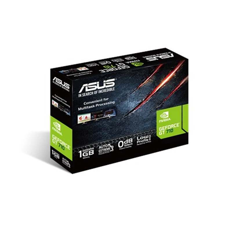 Видеокарта Asus GeForce GT 710 1 ГБ GDDR5 HDMI-совместимая с DVI (GT710-SL-1GD5-BRK) | Компьютеры и офис