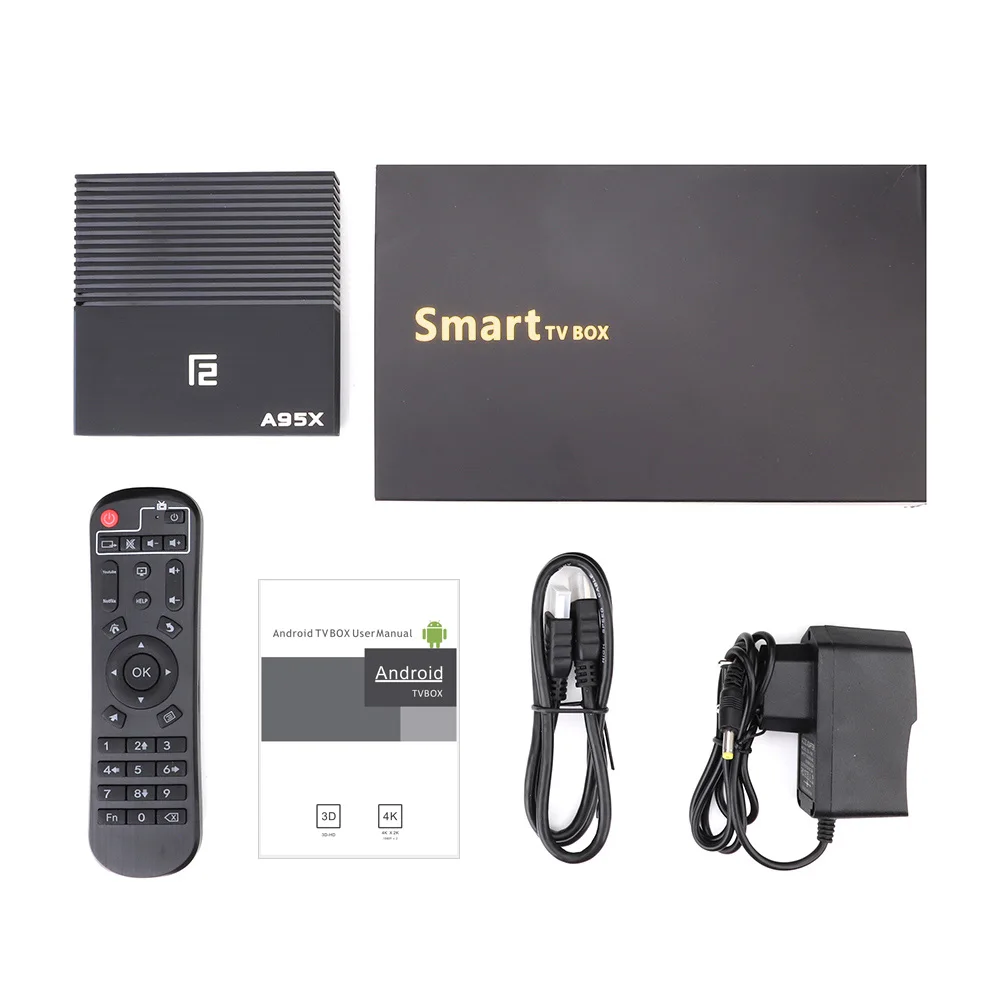ТВ приставка A95X F2 Android 9 0 Amlogic S905X2 4 + 64 ГБ два Wi Fi USB3.0 1080P H.265 4K 60 кадров/с|ТВ-приставки