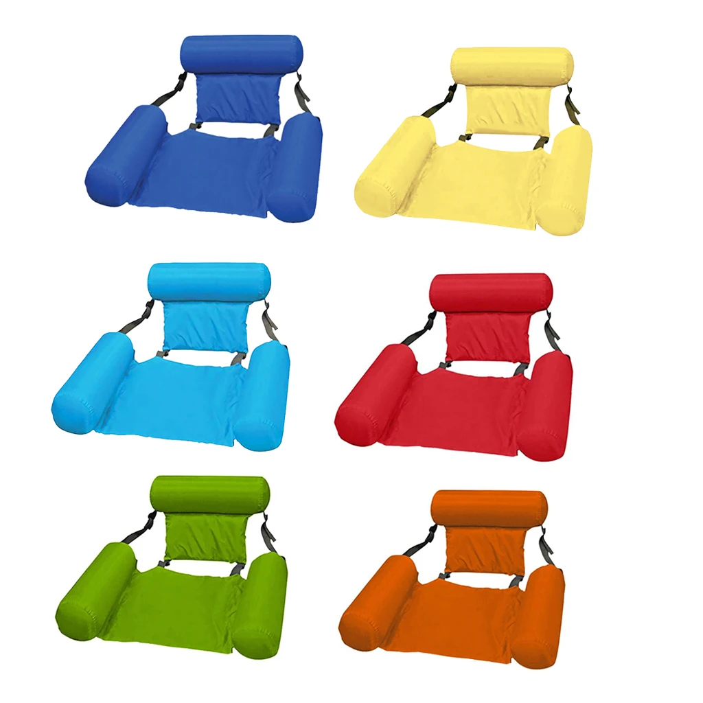 

6pcs Inflatable Swimming Floating Bed Chair Pool Float Hammock Lounge for Party