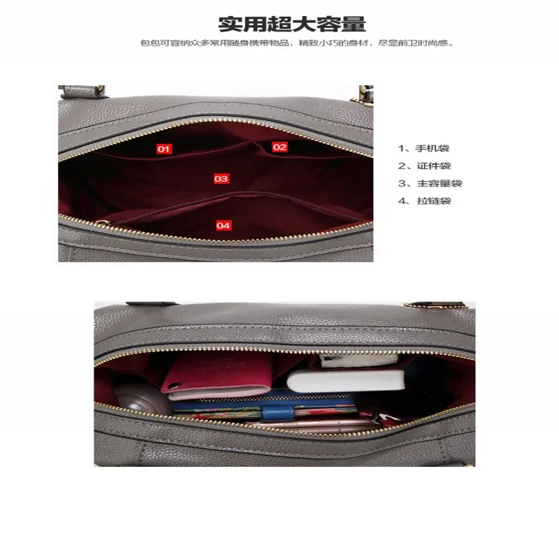 

100% Genuine leather Women handbag 2021 New The trend of all-match Fashion Handbag Shoulder Messenger Handbag
