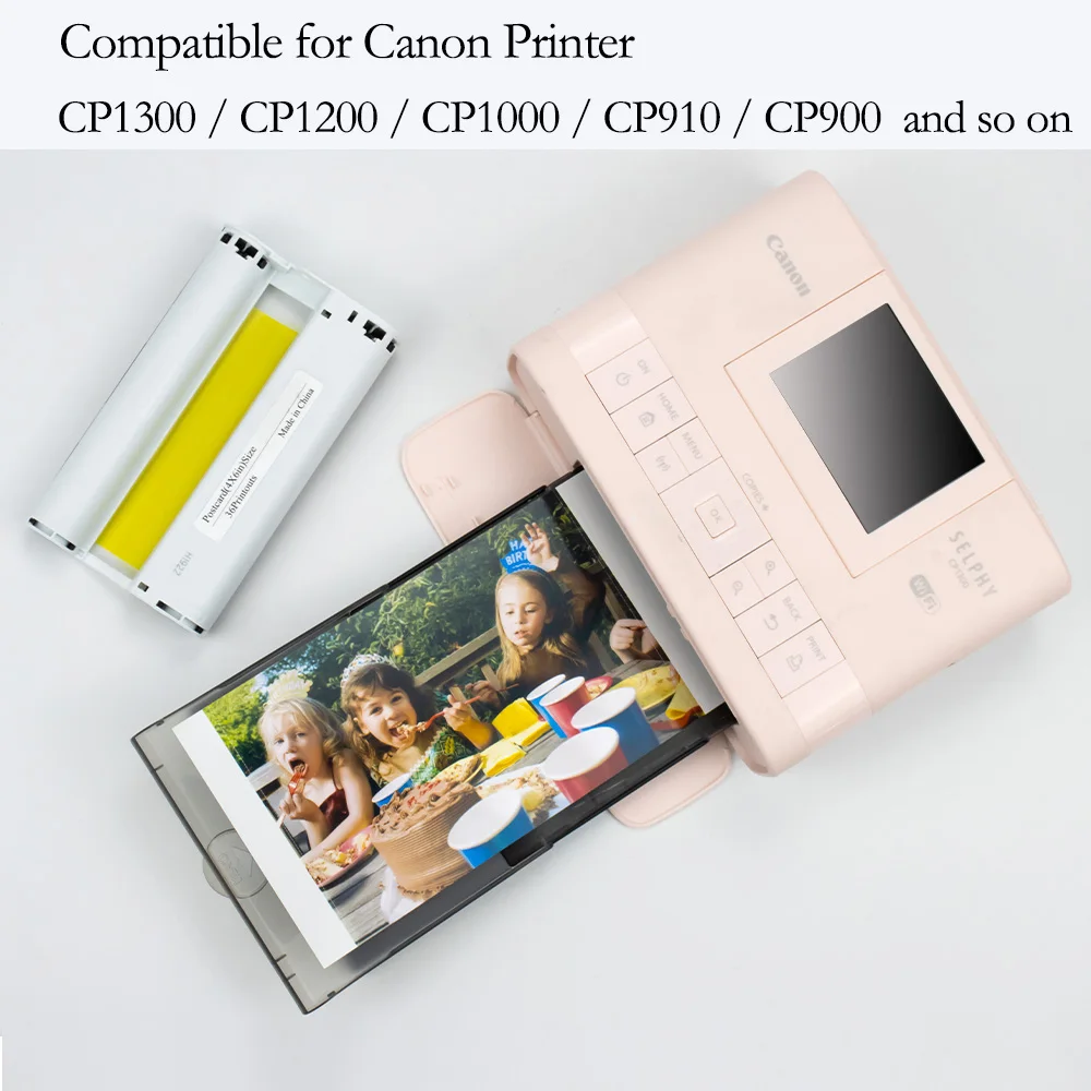 4X6 &quotчернильный картридж для Canon Selphy набор чернил KP108IN совместимый с CP1200 CP1300 CP910