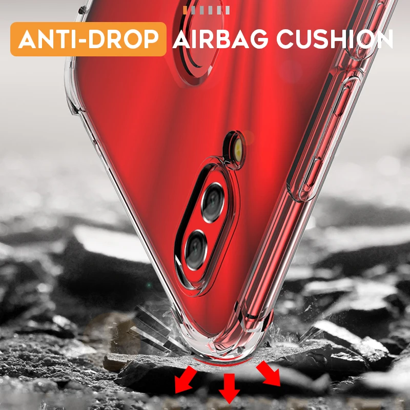 Модный силиконовый прозрачный чехол с четырьмя углами воздушной подушки для