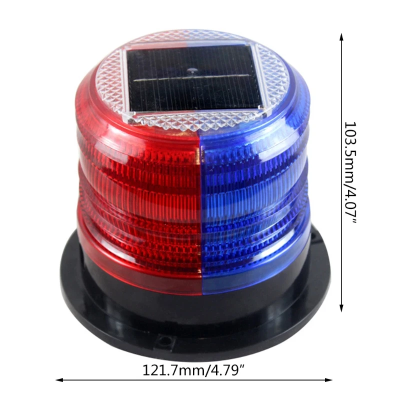 

R58B 1 Pc Solar Flashing Warning Light Strobe Emergency Headlight LED Strobe Warning Lights Safety Car Accessories Auto Lamp